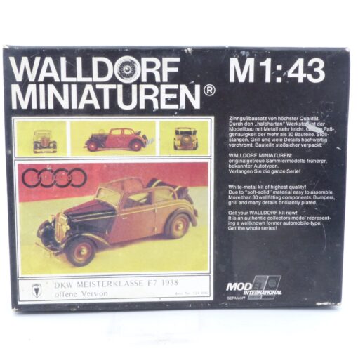 Walldorf Miniaturen 1:43 Leerkarton von DKW Meisterklasse F7 siehe Bilder EX7946