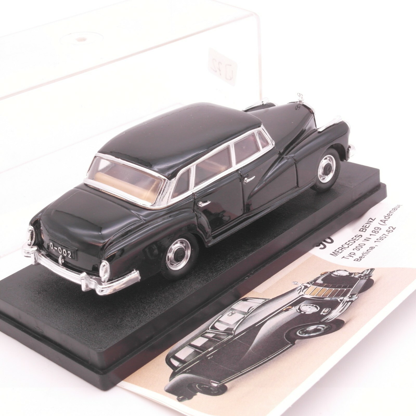 Werbemodell 1:43 MB Typ 300W 189 Adenauer Berlina 1957-62 in PC Box RT1764 – Bild 3