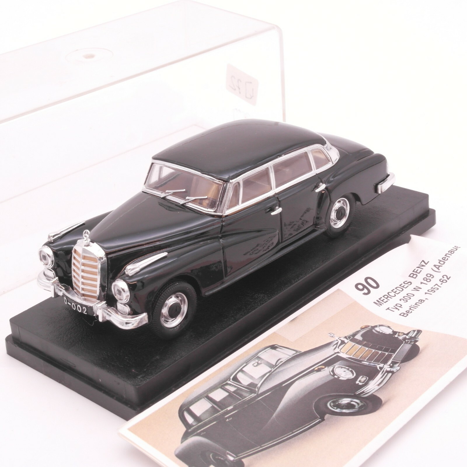 Werbemodell 1:43 MB Typ 300W 189 Adenauer Berlina 1957-62 in PC Box RT1764