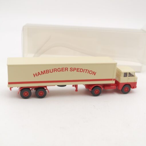 Wiking 1:87 0513 19 Henschel Koffersattelzug Hamburger Spedition in OVP RR2727 – Bild 3