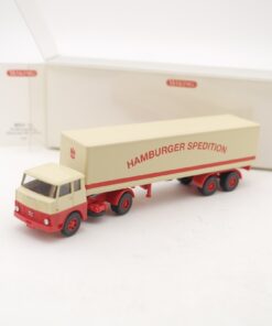 Wiking 1:87 0513 19 Henschel Koffersattelzug Hamburger Spedition in OVP RR2727