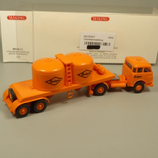 Wiking 1:87 053401  MAN Pausbacke Chemikaliensattelzug Readymix in OVP EX7140 – Bild 3