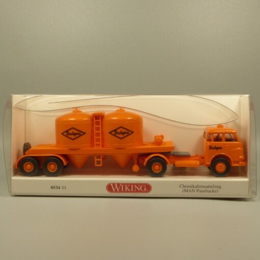Wiking 1:87 053401  MAN Pausbacke Chemikaliensattelzug Readymix in OVP EX7140 – Bild 4