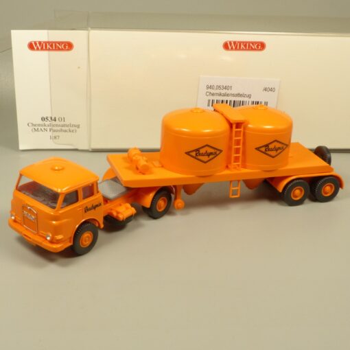 Wiking 1:87 053401  MAN Pausbacke Chemikaliensattelzug Readymix in OVP EX7140