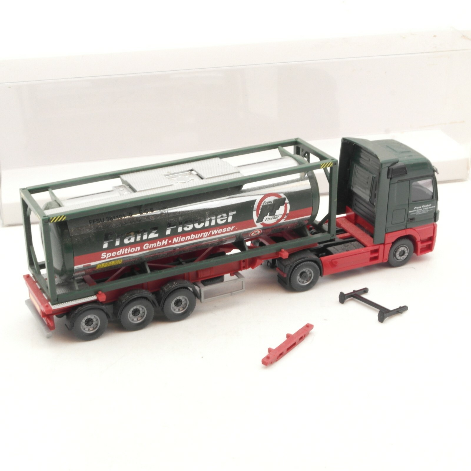 Wiking 1:87 056303 MB Actros Tankcontainersattelzug "Fischer" in OVP RA4753 – Bild 3