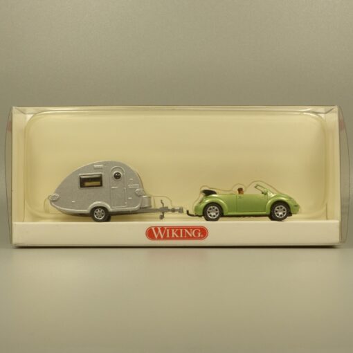 Wiking 1:87 0634036 VW New Beetle mit Wohnwagen T@B in OVP EX7156 – Bild 4