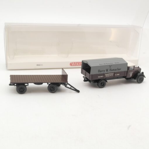 Wiking 1:87 084201 MB L 2500 Pritschenlastzug Harry Hamacher in OVP RR3311 – Bild 3