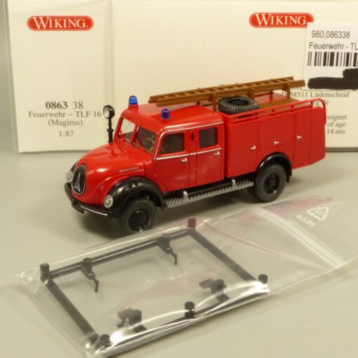Wiking 1:87 086338 Magirus Löschwagen TLF 16 Feuerwehr in OVP EX7181