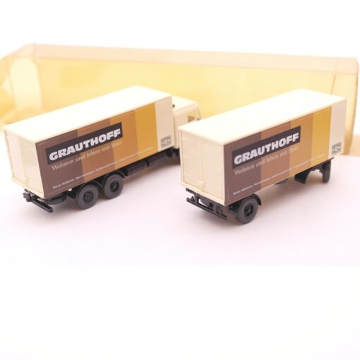Wiking 1:87 29457 MB 2235 Koffer Lastzug GRAUTHOFF in OVP RT5402 – Bild 3