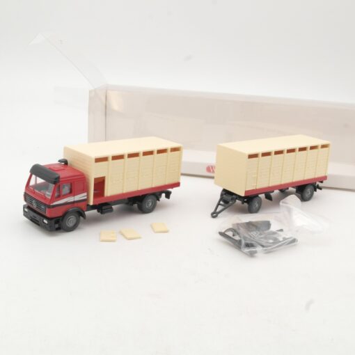 Wiking 1:87 5650231 Mercedes-Benz Viehtransport-Lastzug in OVP RR3303