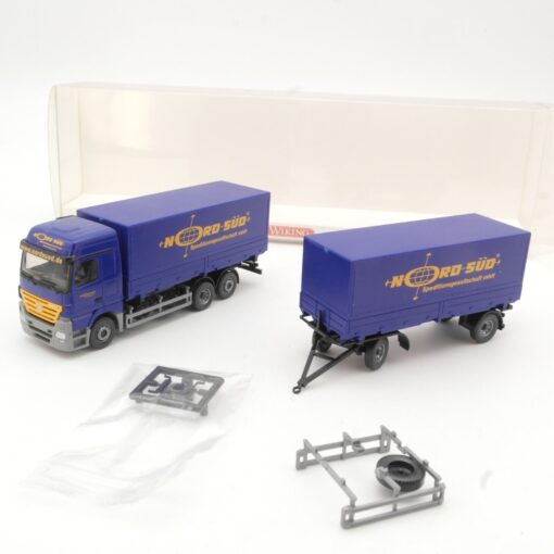 Wiking 1:87 5710744 MB Actros Pritschen HZ Nord-Süd in OVP QR6666