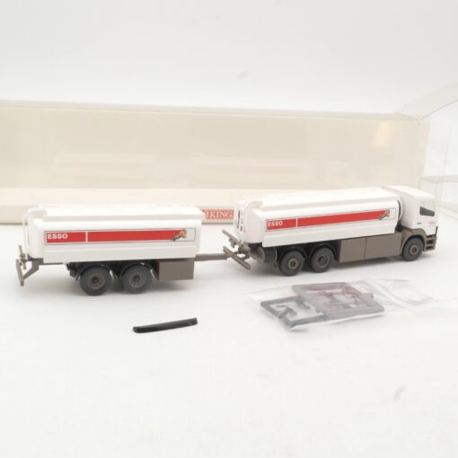 Wiking 1:87 7794052 MB Atego Tankfahrzeug mit Hänger ESSO in OVP RR3363 – Bild 3