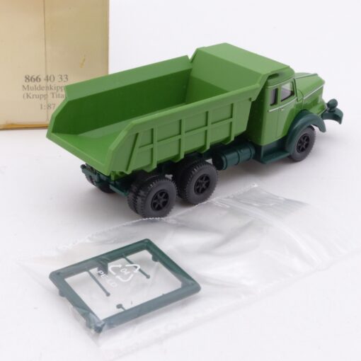 Wiking 1:87 8664033 Krupp Titan Muldenkipper grün in OVP EX6858 – Bild 3