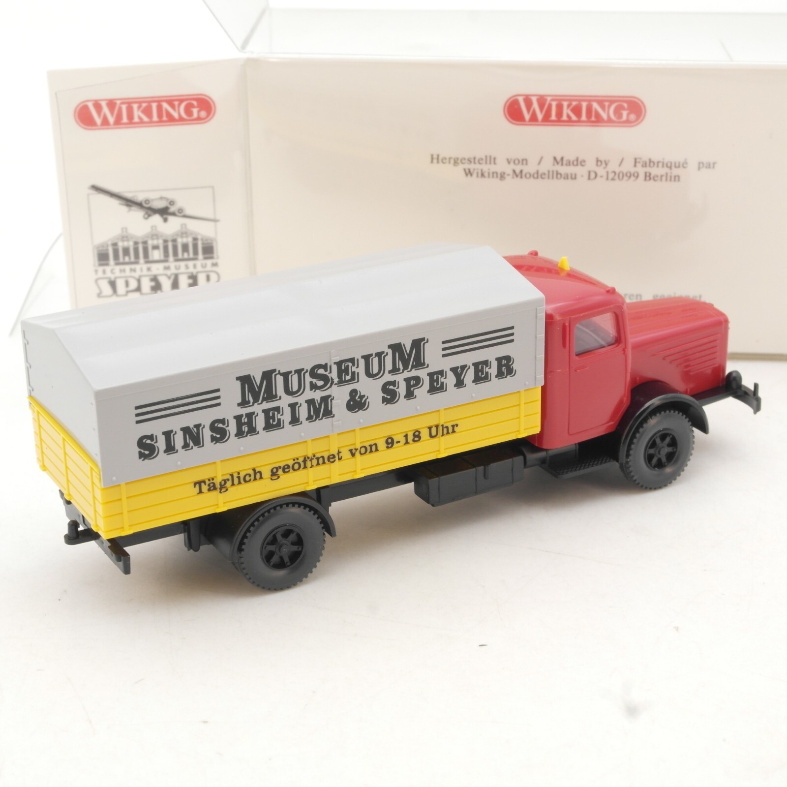 Wiking 1:87 Büssing 8000 Pritsche/Plane Museum Sinsheim & Speyer in OVP QR701 – Bild 3