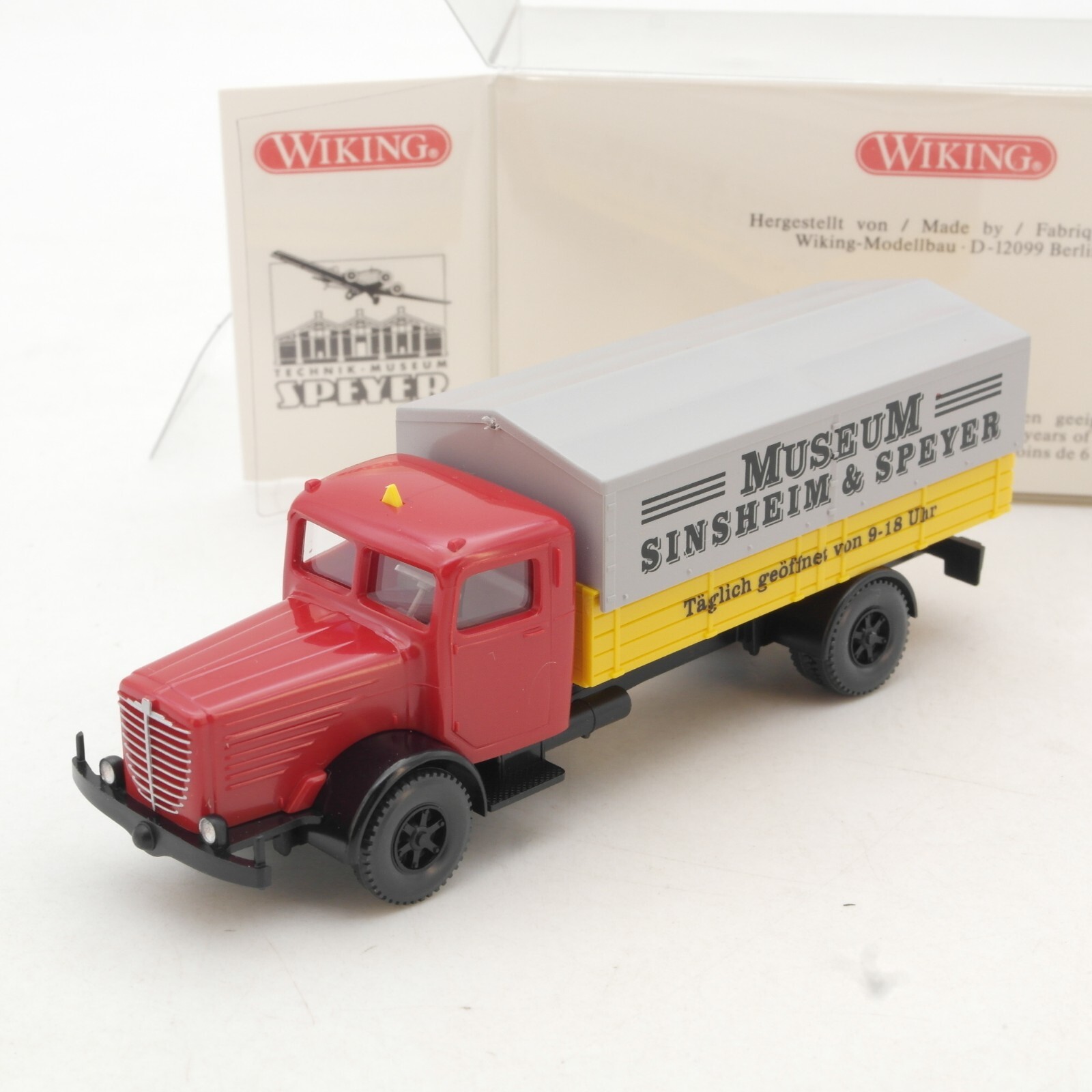 Wiking 1:87 Büssing 8000 Pritsche/Plane Museum Sinsheim & Speyer in OVP QR701
