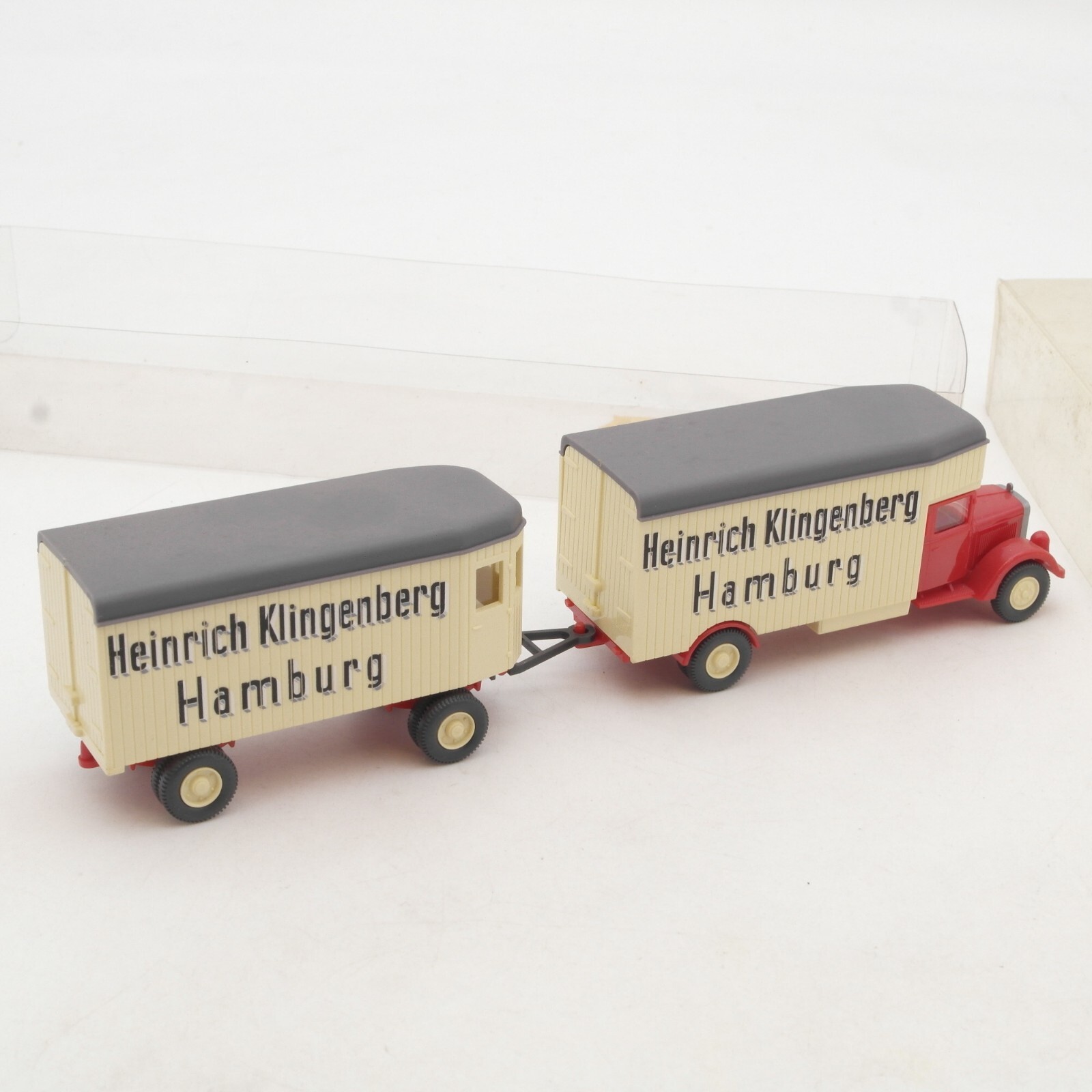 Wiking 1:87 MB Hängerzug Heinrich Klingenberg Hamburg in EVP RA6746 – Bild 3