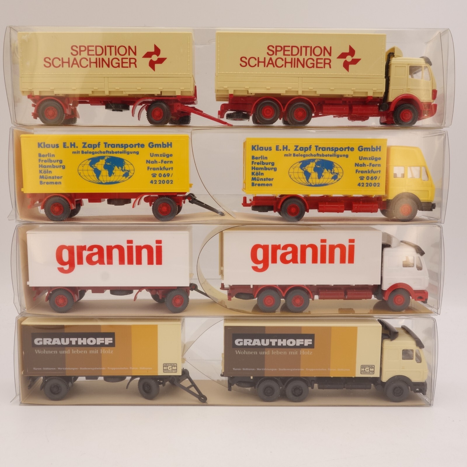 Wiking 1:87 Mercedes SK + NG Hängerzug Modelle im 4er Pack, in EVP / OVP EX740 – Bild 3