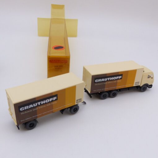 Wiking 1:87 Nr.: 29457 Mercedes 2235 Hängerzug Grauthoff, in OVP EX2827 – Bild 3