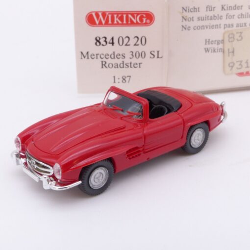Wiking 1:87 Nr.: 8340220 Mercedes 300 SL Roadster rot, in OVP EX2885