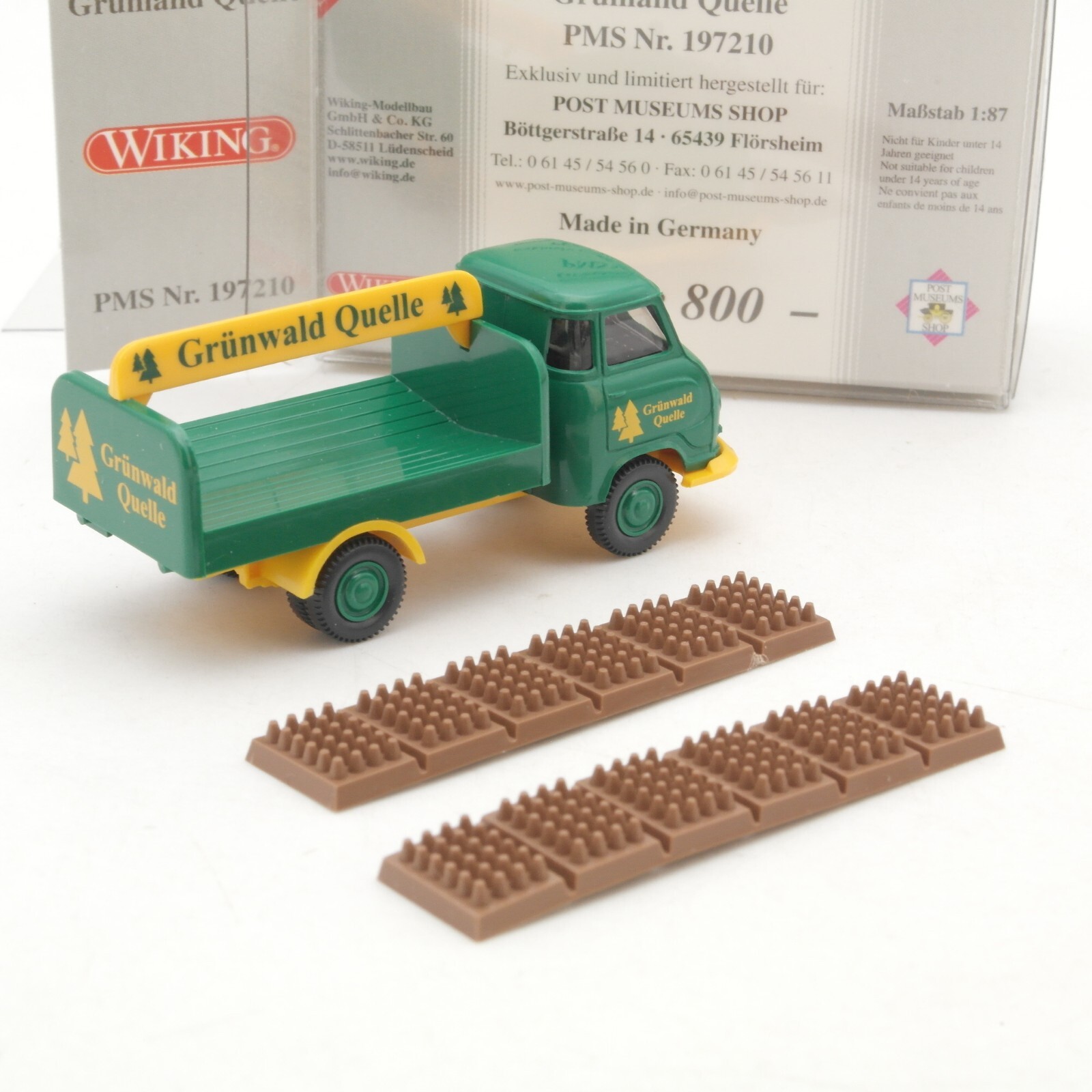 Wiking 1:87 PMS 197210 Hanomag Kurier Grünland Quelle in OVP RG8495 – Bild 3