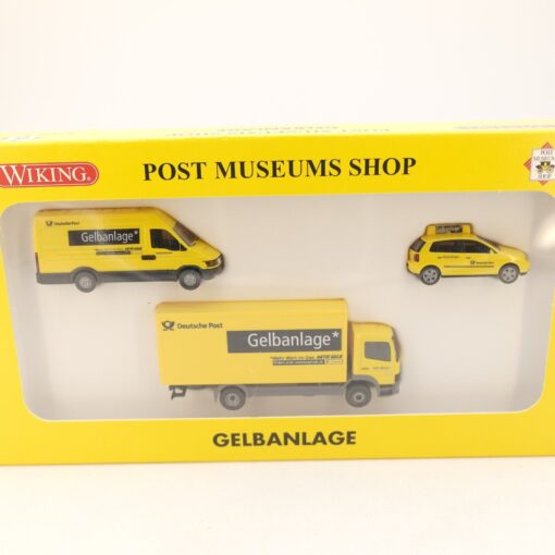 Wiking 1:87 PMS 81-15 Set Gelbanlage deutsche Post neuwertig in OVP RG8330 – Bild 3