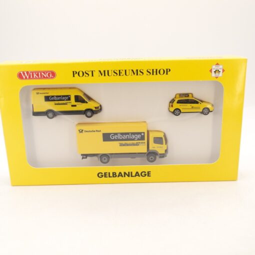 Wiking 1:87 PMS 81-15 Set Gelbanlage deutsche Post neuwertig in OVP RG8330