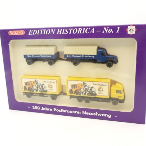 Wiking 1:87 PMS Set 82-10 Edition Historica No. 1, Postbrauerei in OVP RF4009