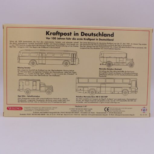 Wiking 1:87 Set PMS 81-28 Höhepunkte der Postgeschichte No. 4 in OVP EX6427 – Bild 3