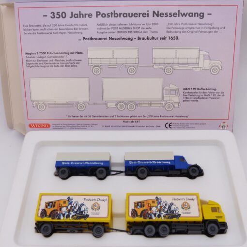 Wiking 1:87 Set PMS 82-10 Edition Historica No. 1 Postbrauerei in OVP EX6435 – Bild 4