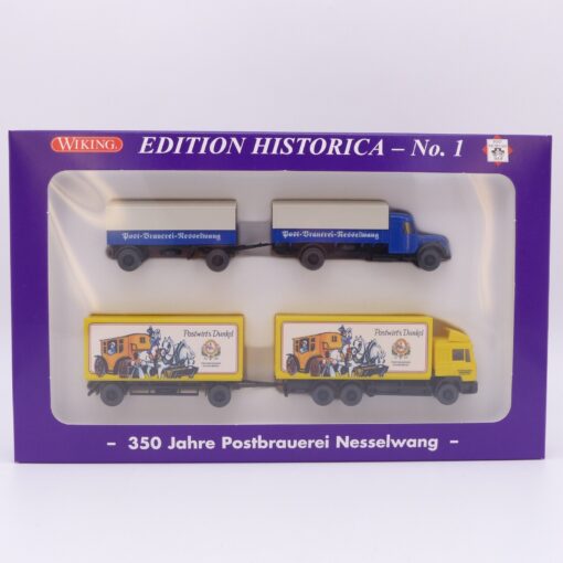 Wiking 1:87 Set PMS 82-10 Edition Historica No. 1 Postbrauerei in OVP EX6435