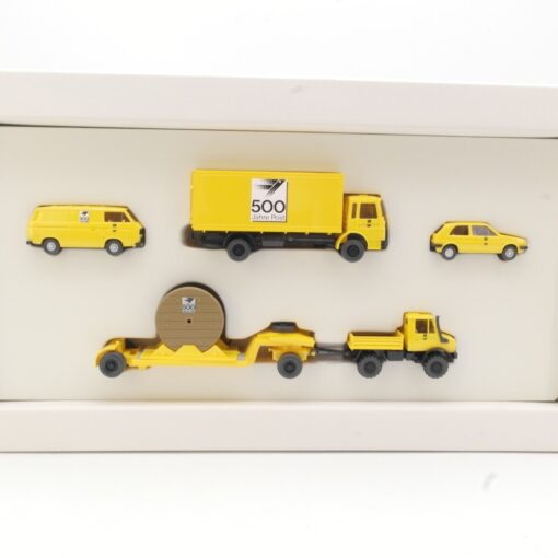 Wiking 1:87 Set Postreklame 500 Jahre Post, Mercedes Benz in OVP RR1183 – Bild 3