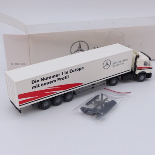 Wiking 1:87 Werbemodell: MB SK Sattelzug Die Nummer 1 in Europa, in OVP EX2733 – Bild 3