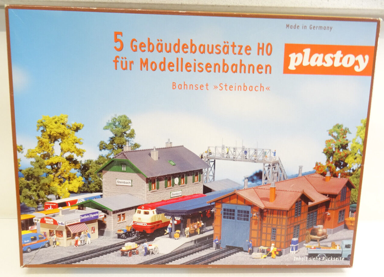 plastoy H0 Bausatz Bahnhof Steinbach usw. in OVP C3