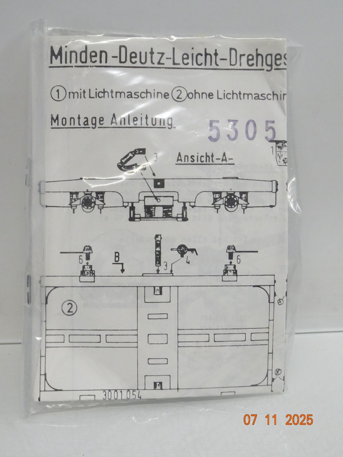 ADE H0 5305 Minden-Deutz-Leicht-Drehgestelle in OVP JL4225