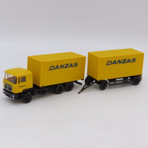 Albedo / Herpa 1:87 MAN F90 Hängerzug DANZAS, siehe Bilder o. EB7938