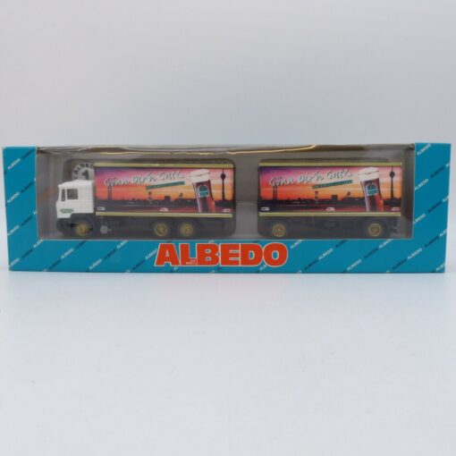 Albedo / Herpa 1:87 Nr.: 200312 MAN F90 Hängerzug Gönn Dir´n Gatz, in OVP EB105 – Bild 4