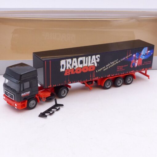 Albedo / Herpa 1:87 Nr.: 300153 MAN F90 Sattelzug Draculas Blood, in EVP EB7503