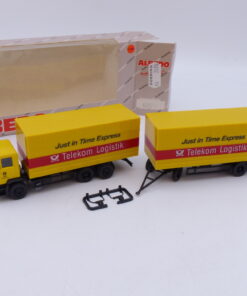 Albedo / Herpa 1:87 Nr.: 800019 MAN F90 Hängerzug Telekom Logistik, OVP EB1318