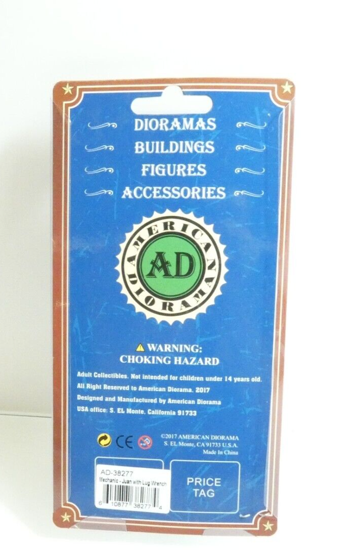 American Diorama 1:24 Mechaniker Juan Radfigur Schlüssel in OVP RG3988 – Bild 5