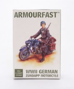Armourfast 1:72 Figuren Set WWII German Zündapp Motorrad in OVP EX6398