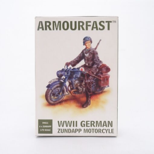 Armourfast 1:72 Figuren Set WWII German Zündapp Motorrad in OVP EX6398