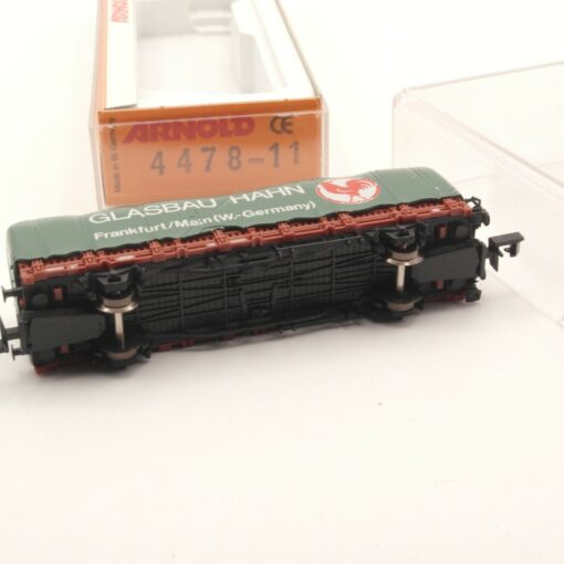 Arnold N 4478-11 SoMo 90 Rungenwagen "GLASBAU HAHN" neuwertig in OVP ER5081 – Bild 3