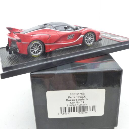 B.B.R. Models 1:43 BBRC175B Ferrari FXXK Rosso Scuderia Ar No. 12 in OVP EX7724 – Bild 3