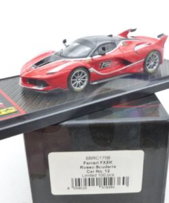 B.B.R. Models 1:43 BBRC175B Ferrari FXXK Rosso Scuderia Ar No. 12 in OVP EX7724