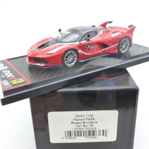 B.B.R. Models 1:43 BBRC175B Ferrari FXXK Rosso Scuderia Ar No. 12 in OVP EX7724