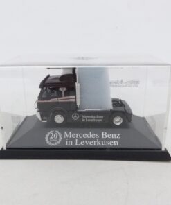 B&S 1:87 Mercedes SK Zugmaschine 20 Jahre MB in Leverkusen in PC Box EX4306