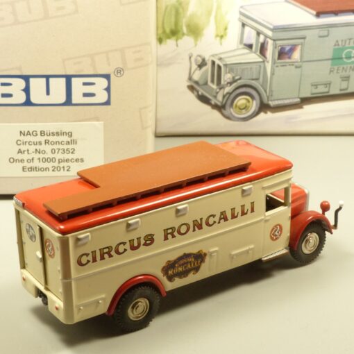 BUB 1:87 07352 Edition 2012 NAG Büssing Circus Roncalli in OVP EX5829 – Bild 3
