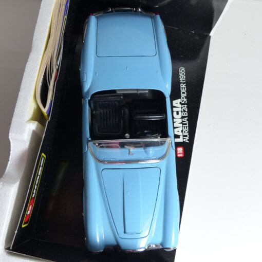 Bburago / Burago 1:18 3010 Lancia Aurelia B 24 Spider hellblau in OVP EX3483 – Bild 3