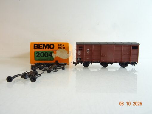 Bemo H0e 2004 gedeckter Güterwagen der DB in OVP BH388