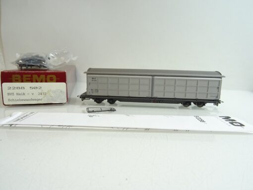 Bemo H0m 2288 502 Schiebewandwagen der BVZ in OVP PR1597